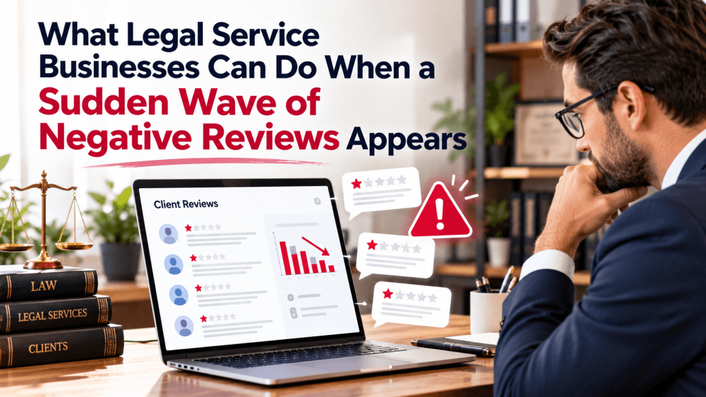 What Legal Service Businesses Can Do When a Sudden Wave of Negative Reviews Appears